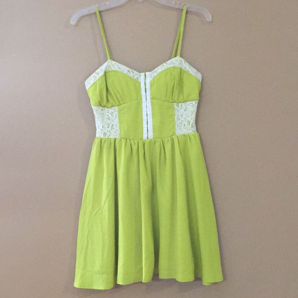 Lime green dress